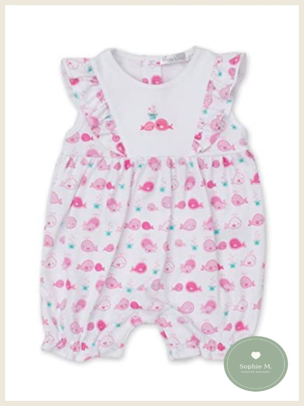 kissy kissy Baby Girls 100% Pima Cotton Short Playsuit Sn Sleeveless Romper